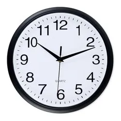 Orologio da parete (25,5x4cm) Nero 68203