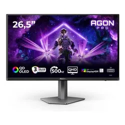 Monitor 26,5" ( OLED 2560x1440 QHD 2K 500Hz ) AGON PRO Black e Gray AG276QKD2
