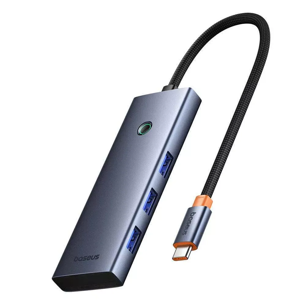Hub USB-C Baseus UltraJoy, 3 x USB-A 3.0 - 1 x USB-C - 1 x HDMI - 1 x SD - 1 x microSD, Grigio B00052803811-03