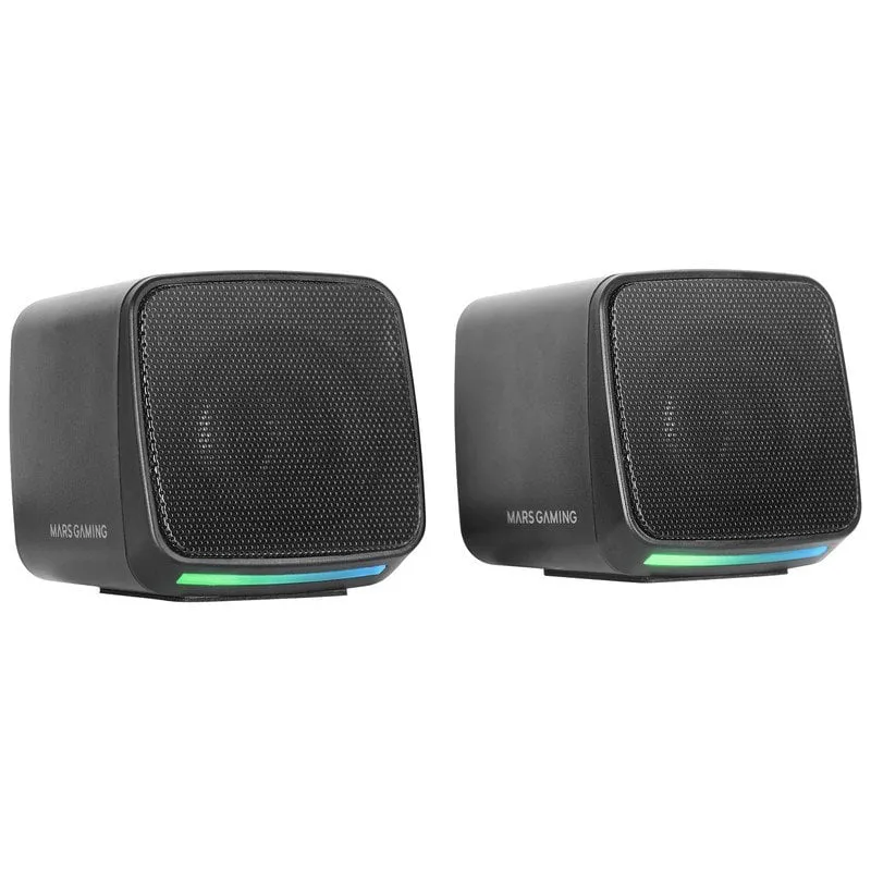 Altoparlanti Mars Gaming MS-PRO RGB Flow con scatola di controllo 10W Nero