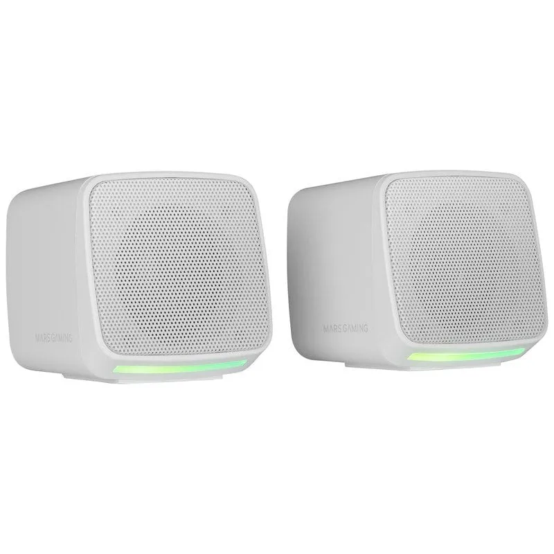 Altoparlanti Mars Gaming MS-PRO RGB Flow con scatola di controllo 10W Bianco