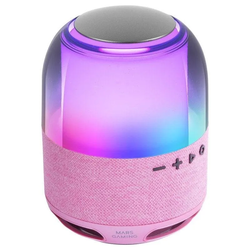 Altoparlante portatile Bluetooth 5.3 Mars Gaming MS-Flow RGB 15W Rosa
