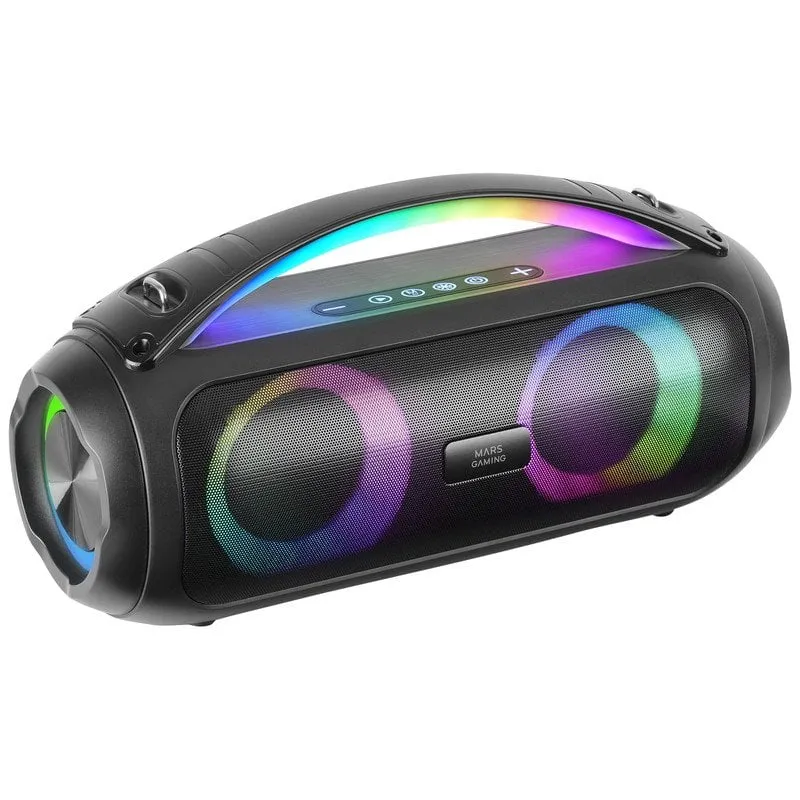 Altoparlante portatile Bluetooth 5.3 Mars Gaming MS-Pulse RGB 50W Nero