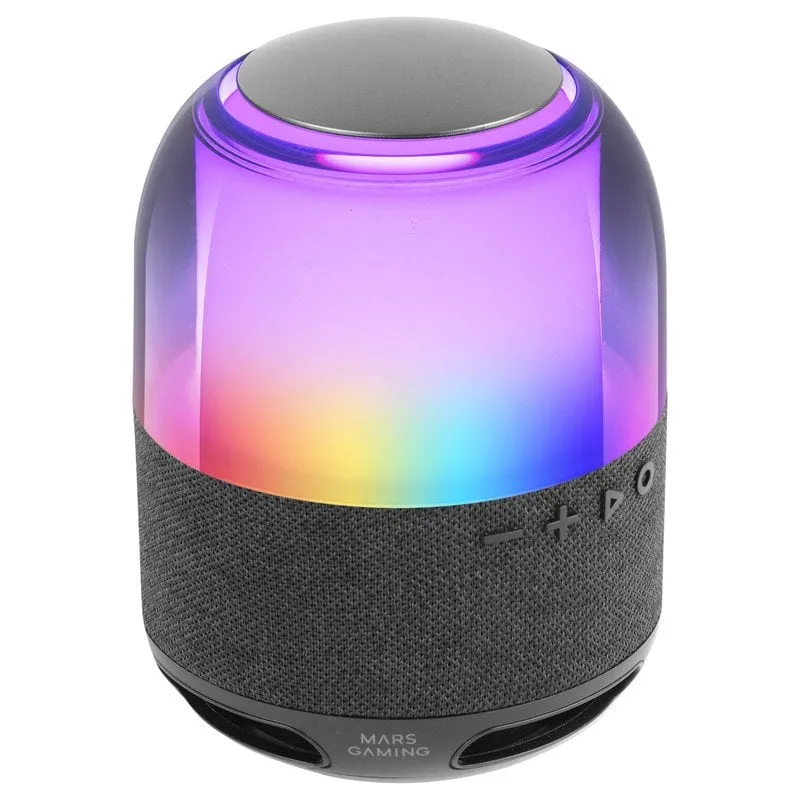 Altoparlante portatile Mars Gaming MS-Flow Bluetooth 5.3 RGB nero