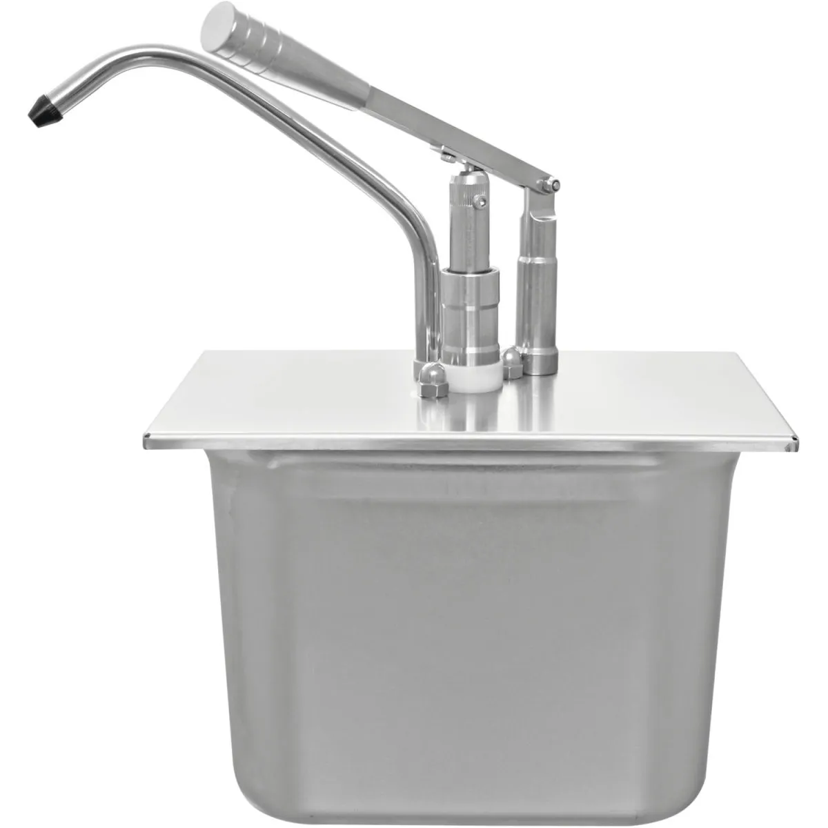 Schneider Dosatore a leva gastronorm 1/4 in acciaio inox; 5000 ml, 16.5x27x38 cm (LxLxH); acciaio inox