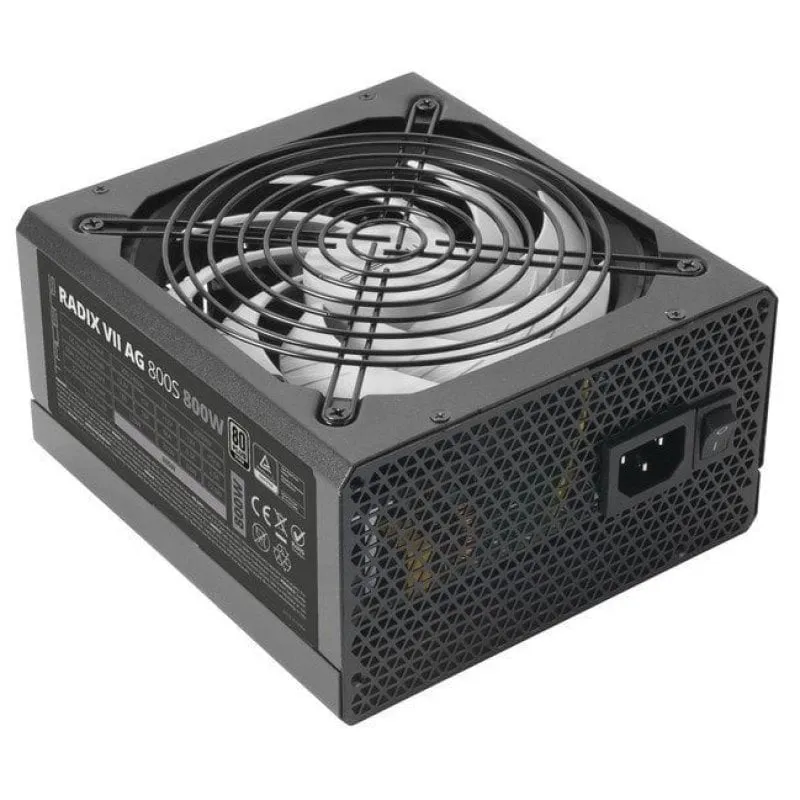 Tacens RADIX VII AG 800S Alimentatore ATX 800W 10 anni Garanzia 80plus Argento 87% Nero