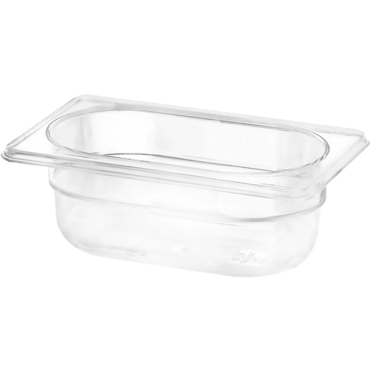 Schneider Contenitore gastronorm 1/9 in policarbonato; GN 1/9, 0.6 l, 6.5 cm (P); trasparente