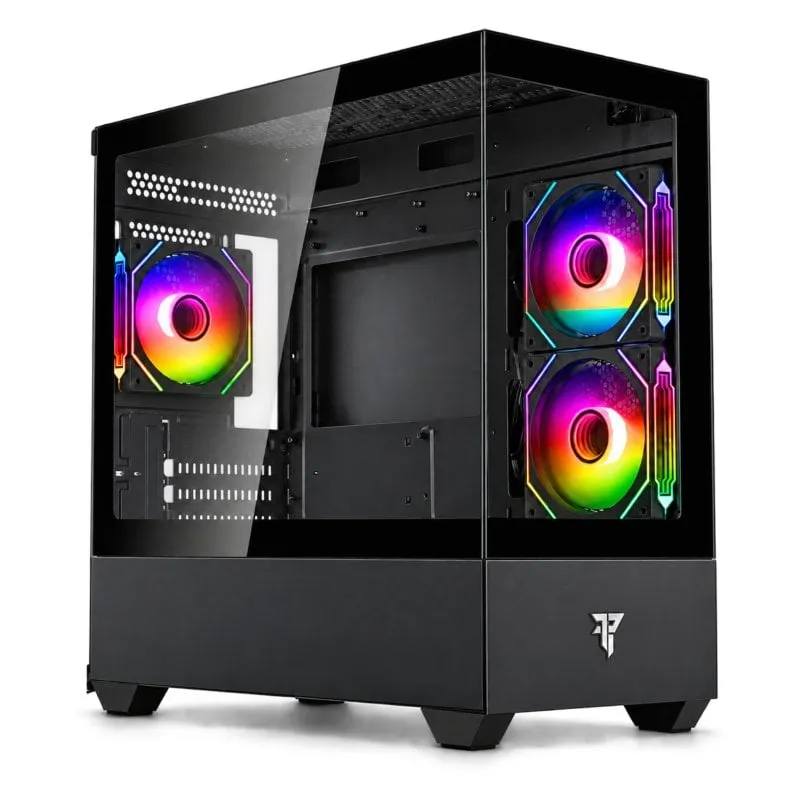 Tempest Compact Lumina ARGB M-ATX Vetro temperato USB 3.0 Nero