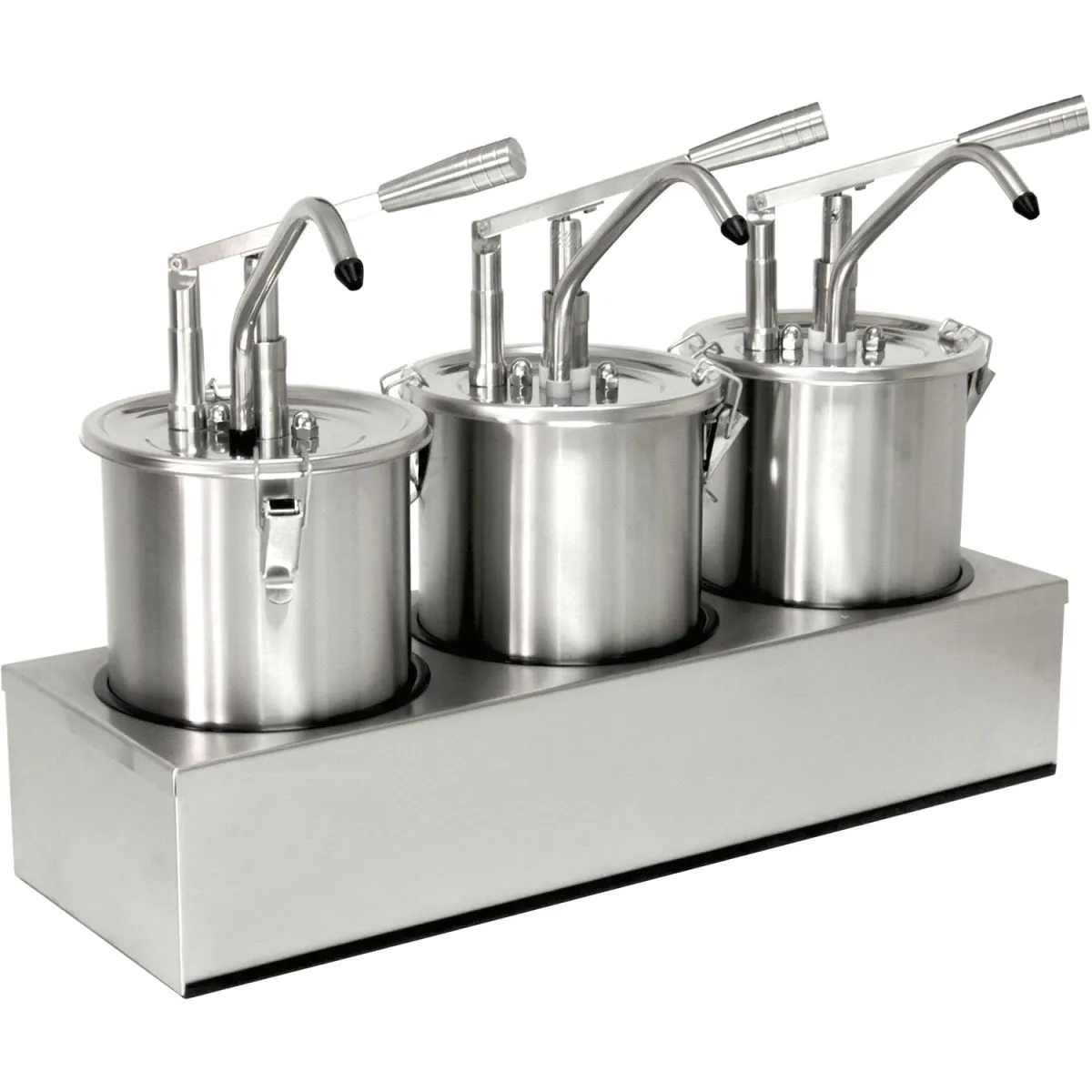 Schneider Dispenser a leva in acciaio inox; 4500 ml, 18x60x20x44 cm (ØxLxLxH); acciaio inox