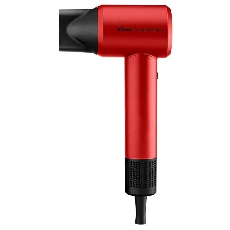Phon Ionico Ufesa Pro Ionic Shine 1600W 3 Temperature 2 Velocità con Accessori Rosso
