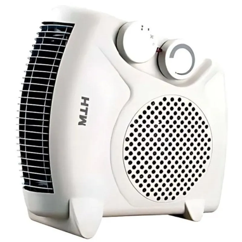 HTW CAL2000SLIM Riscaldatore Ventilatore 2000W 2 Potenze Multiposizione Nero