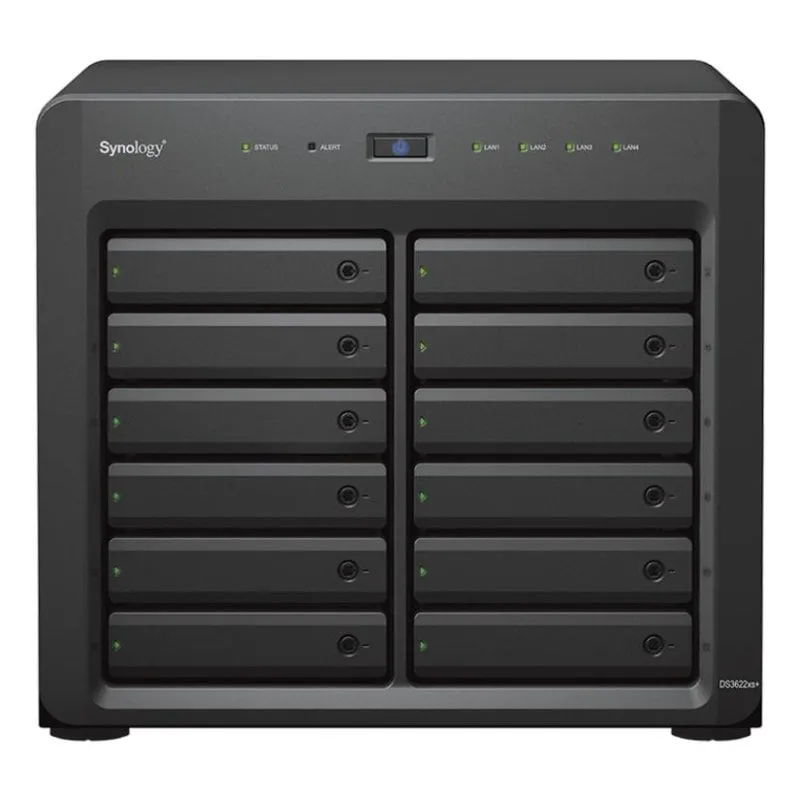 Server NAS tower Synology 12 bay 16GB RAM Xeon D-1531 10GbE DS3622xs+
