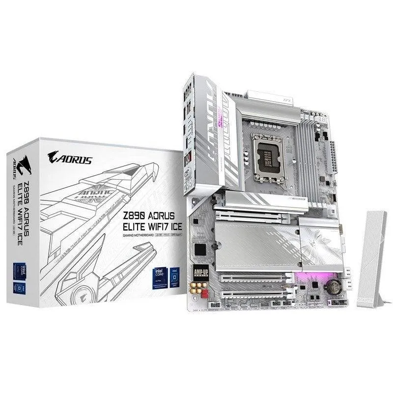 Schede Madri Gigabyte Z890 AORUS ELITE WIFI7 ICE Intel Z890 LGA1851 DDR5 ATX WiFi7 Thunderbolt 4