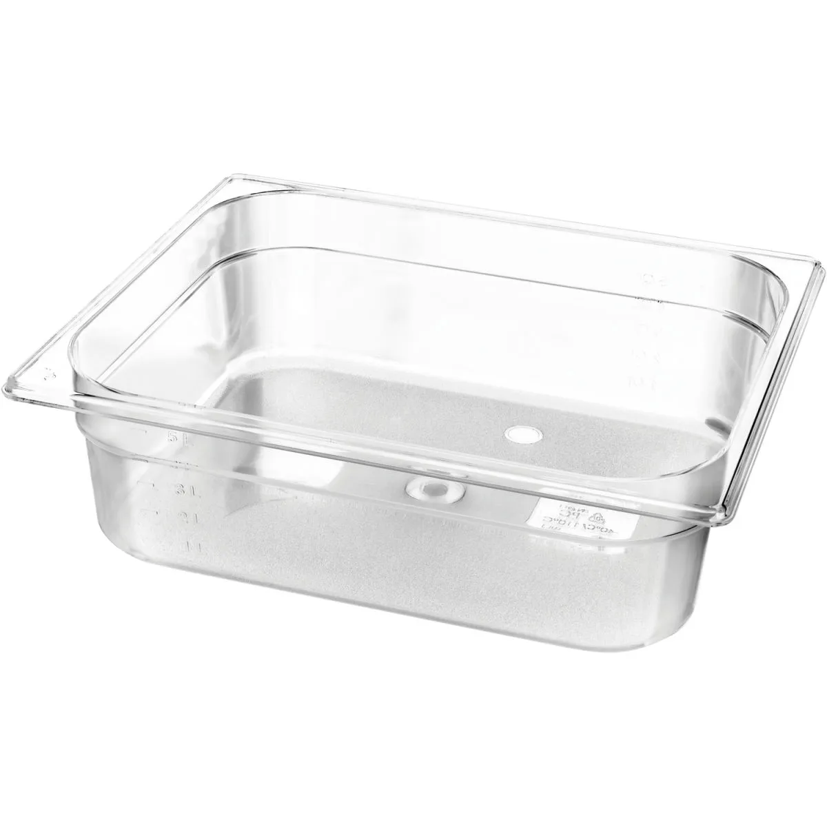 Schneider Contenitore gastronorm 1/2 policarbonato; GN 1/2, 6.1 l, 10 cm (P); trasparente