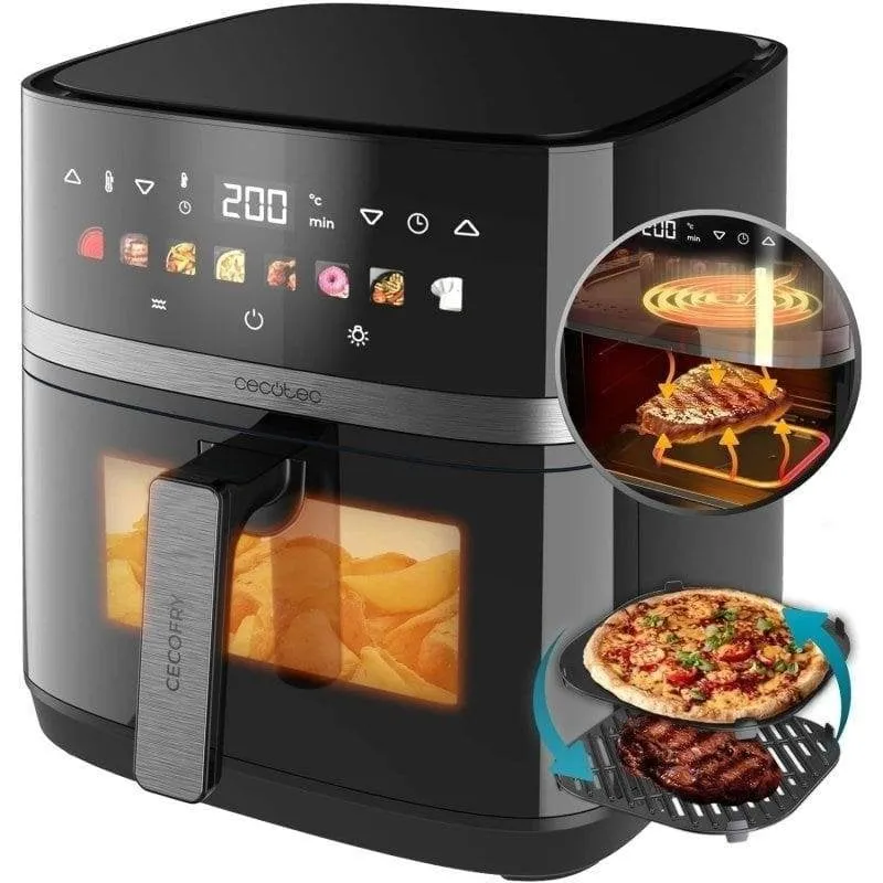 Friggitrice ad Aria Cecotec Cecofry&Grill Duoheat 8000 8L 2200W Doppia Resistenza Grill