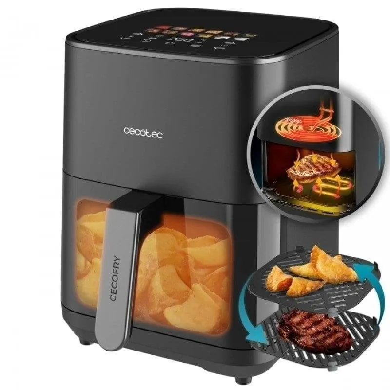 Friggitrice ad Aria Cecotec Cecofry&Grill Duoheat 4000 4 L 1900 W Doppia Resistenza