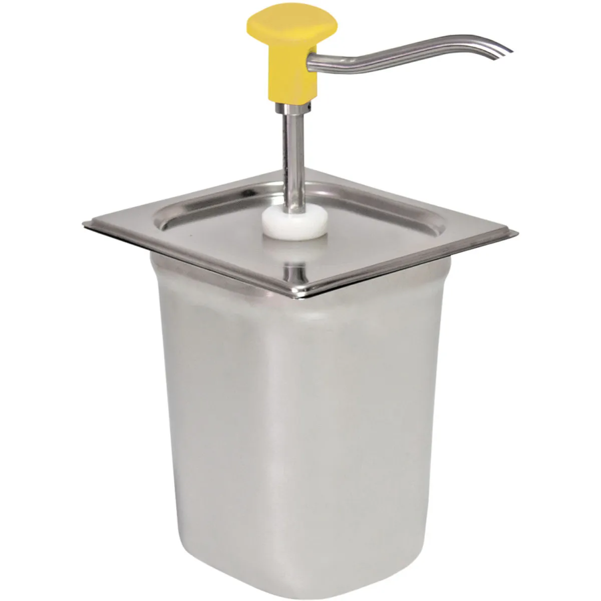 Schneider Dispenser a pompa e bottone; 3000 ml, 18x16.5x32 cm (LxLxH); giallo