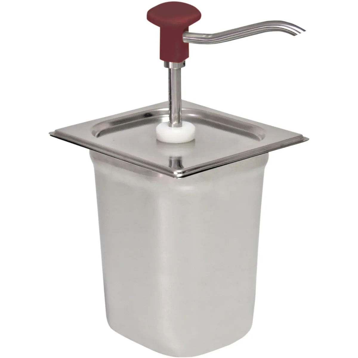 Schneider Dispenser a pompa e bottone; 3000 ml, 18x16.5x32 cm (LxLxH); rosso