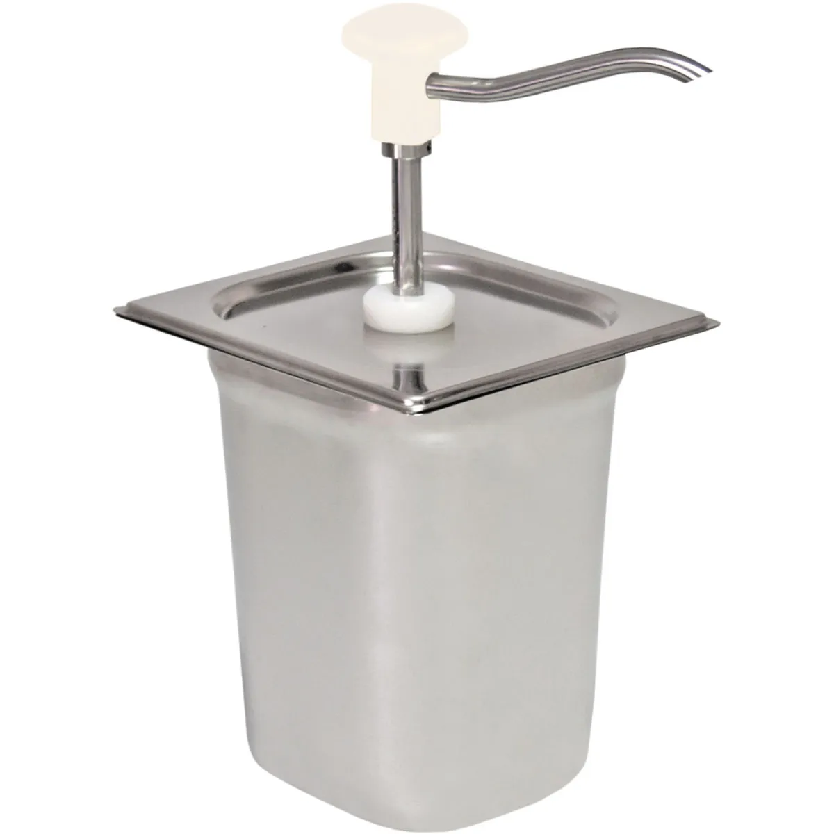 Schneider Dispenser a pompa e bottone; 3000 ml, 18x16.5x32 cm (LxLxH); bianco