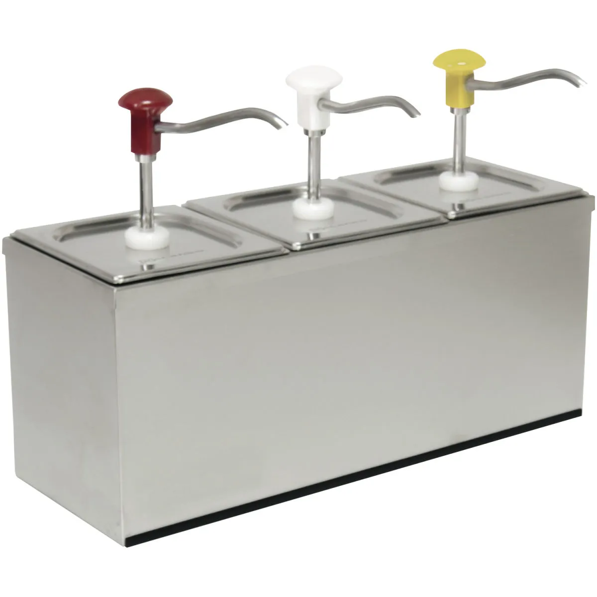 Schneider Dispenser a pompa e bottone; 3000 ml, 50x18x34 cm (LxLxH); acciaio inox