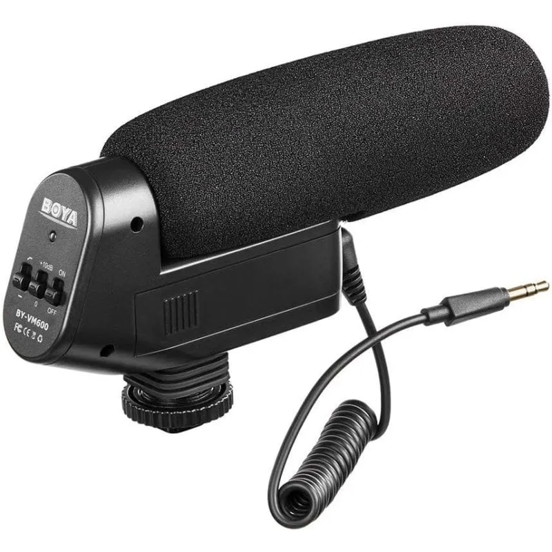 BOYA BY-VM600 Microfono video shotgun direzionale nero