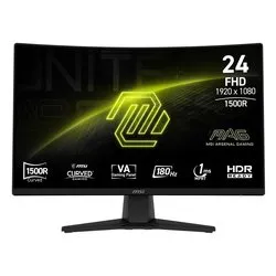 Monitor 23,6" ( LED 1920x1080 FULL HD 180Hz ) MAG 242C Curvo Black 9S6 3BC31T 001