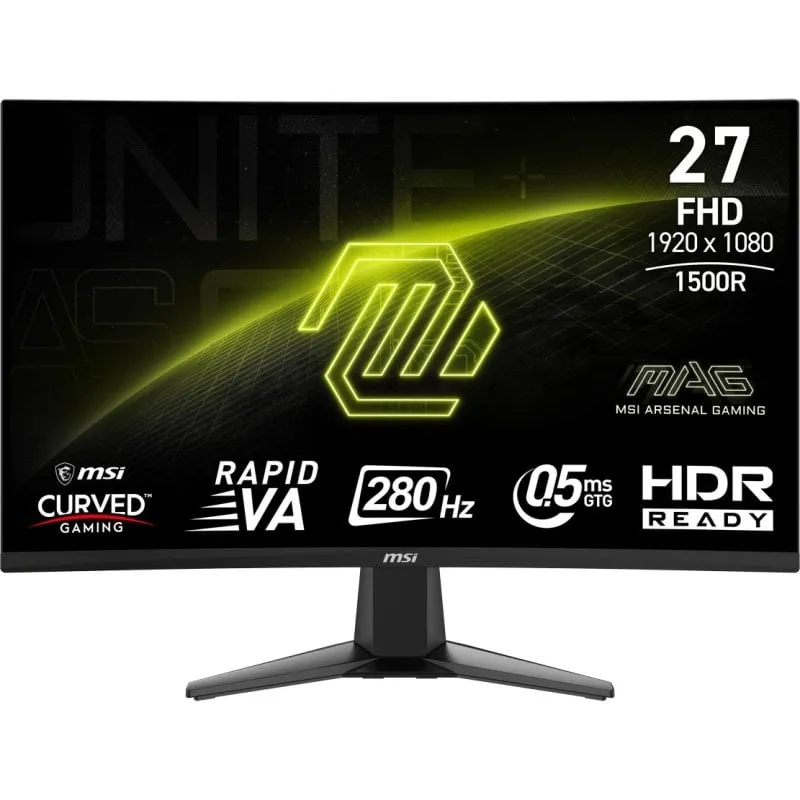 MSI MAG 276CXF 27" LED Rapid VA FullHD 280Hz Curva di sincronizzazione adattiva