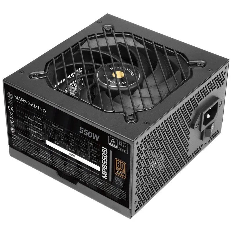 Alimentatore Mars Gaming MPB550SI ATX 550W 80 plus Bronze