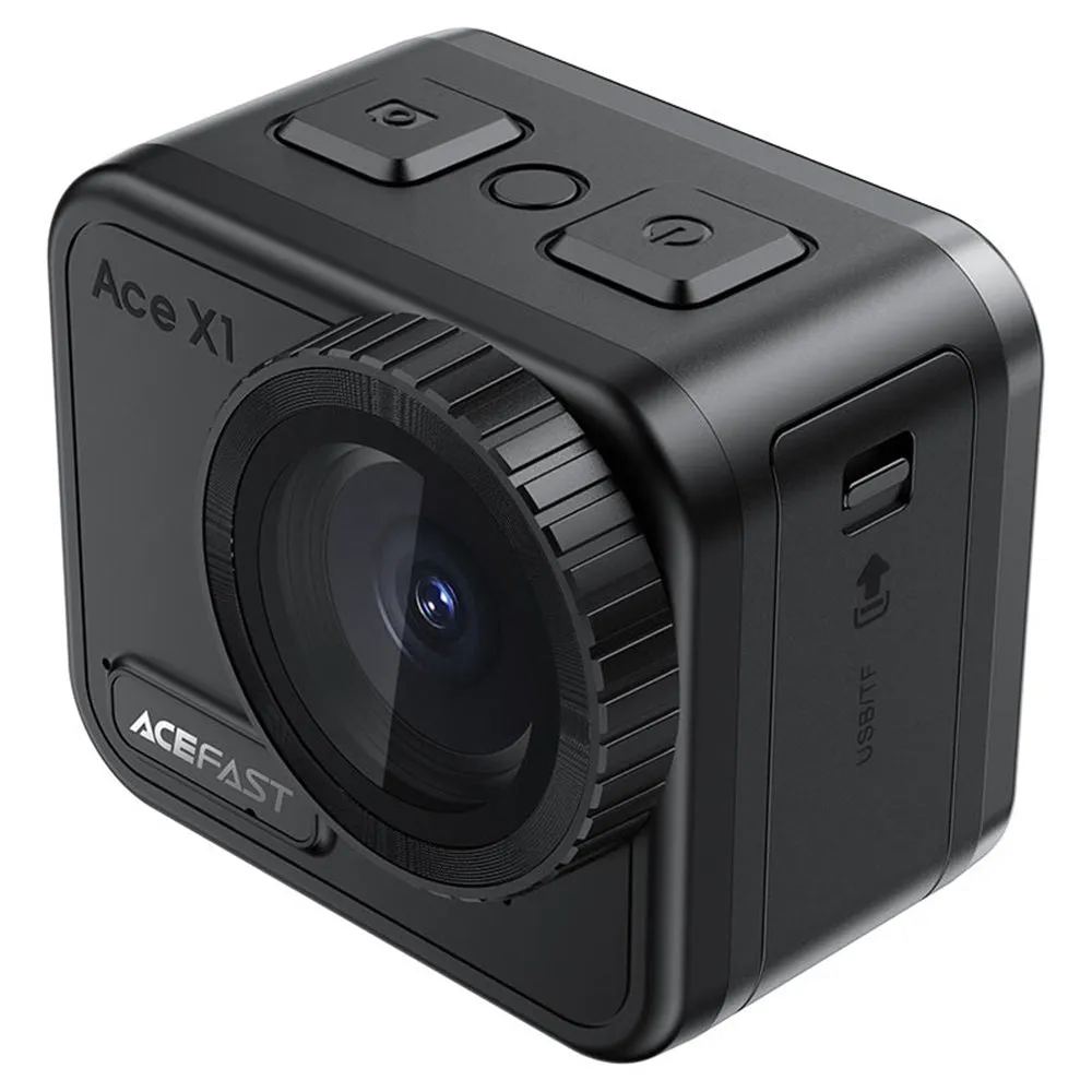 Camera Sport Acefast X1, 4K, Wi-Fi, Nera