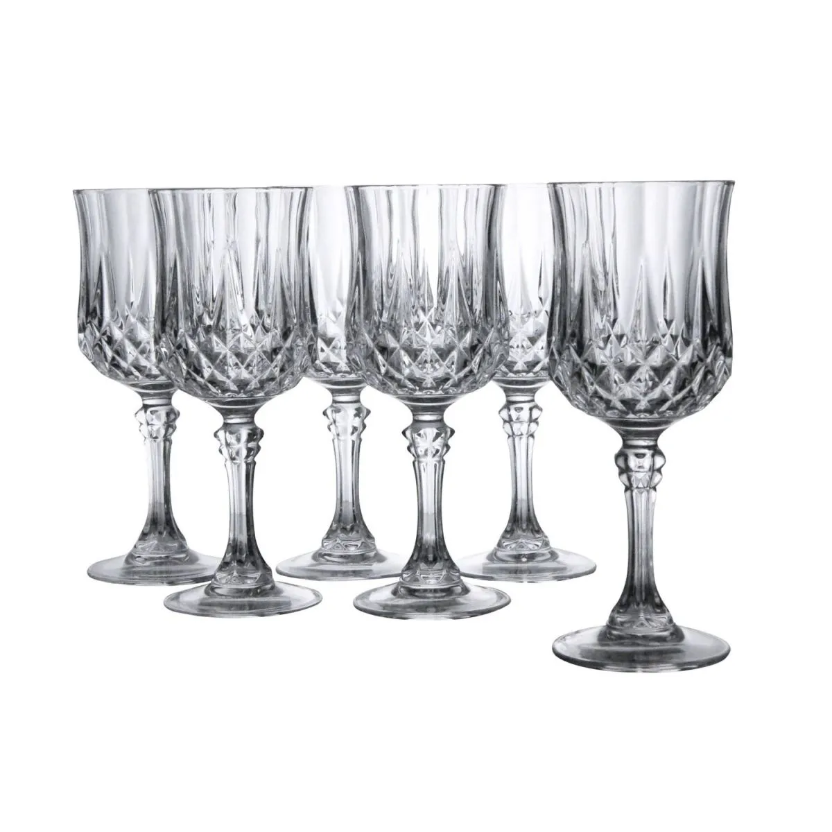 6x creaTable LONGCHAMP ECLAT - 6 pezzi calice da vino bianco 17 cl; 170 ml, 8.5x16.5 cm (ØxH); trasparente; 6 pz. / Pacco