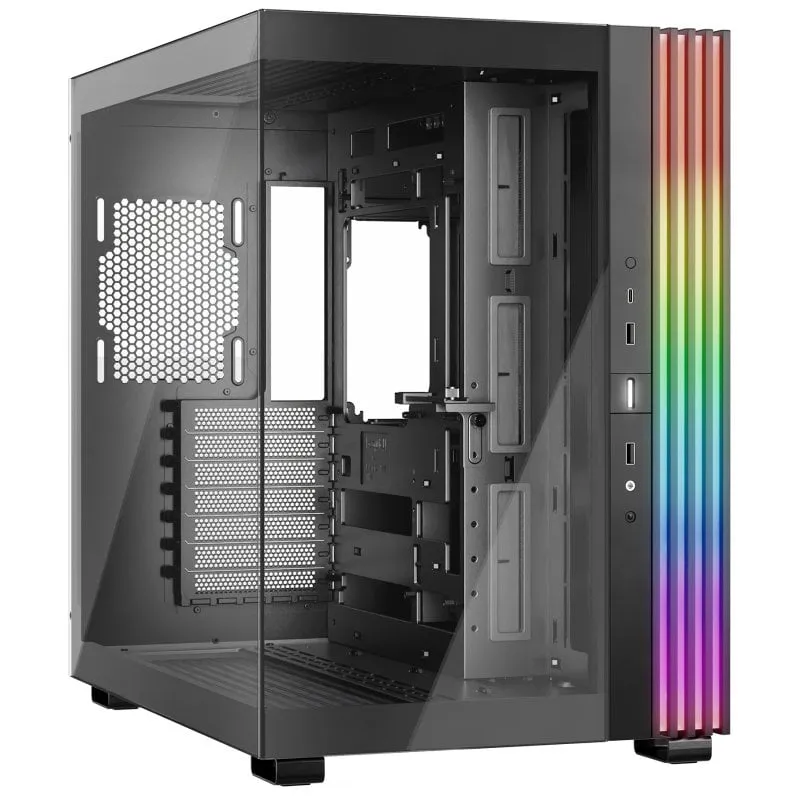 silenzio! LIGHT BASE 600 DX ARGB Midi Tower ATX Doppio Vetro Temperato USB-C Nero