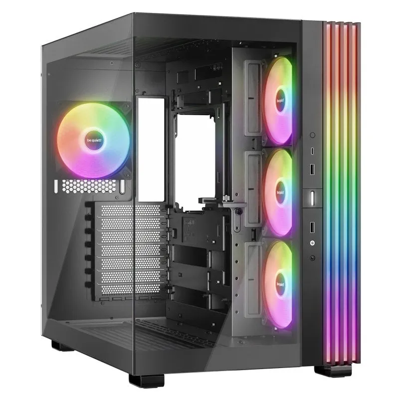 silenzio! LIGHT BASE 600 LX ARGB Midi Tower ATX Doppio Vetro Temperato USB-C Nero