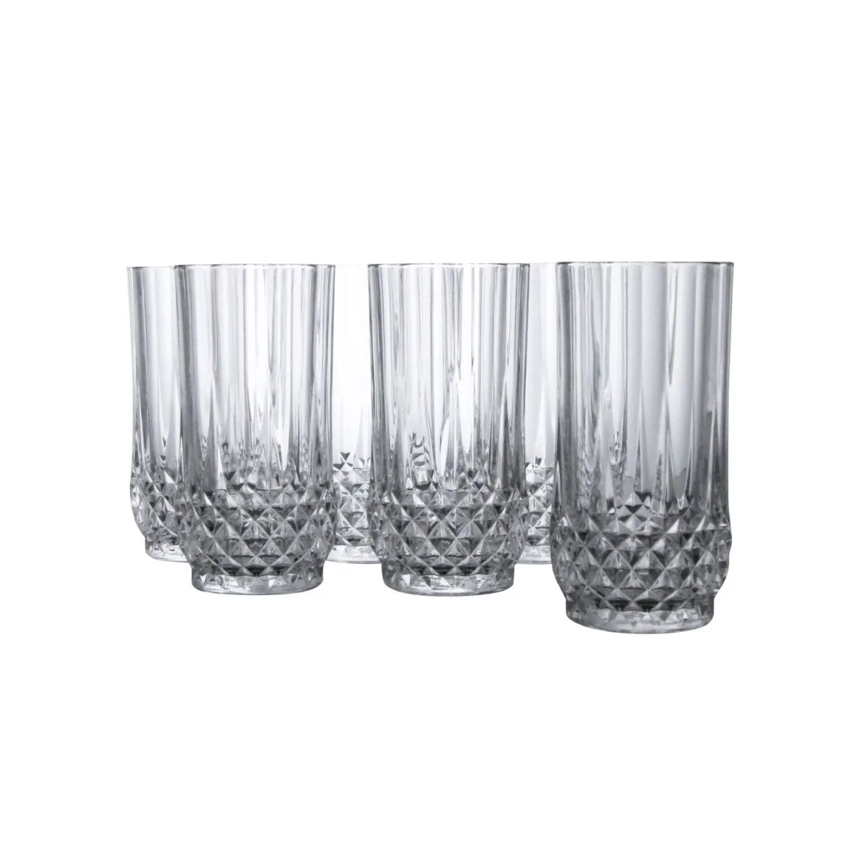 6x creaTable LONGCHAMP ECLAT - set di 6 bicchieri lunghi da 36 cl; 280 ml, 6.5x13 cm (ØxH); trasparente; 6 pz. / Pacco