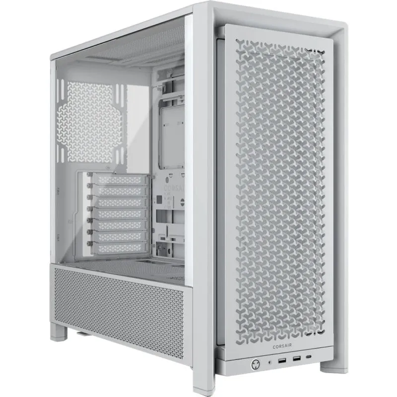 Corsair FRAME 4000D Semi Tower E-ATX Vetro Temperato USB-C Bianco
