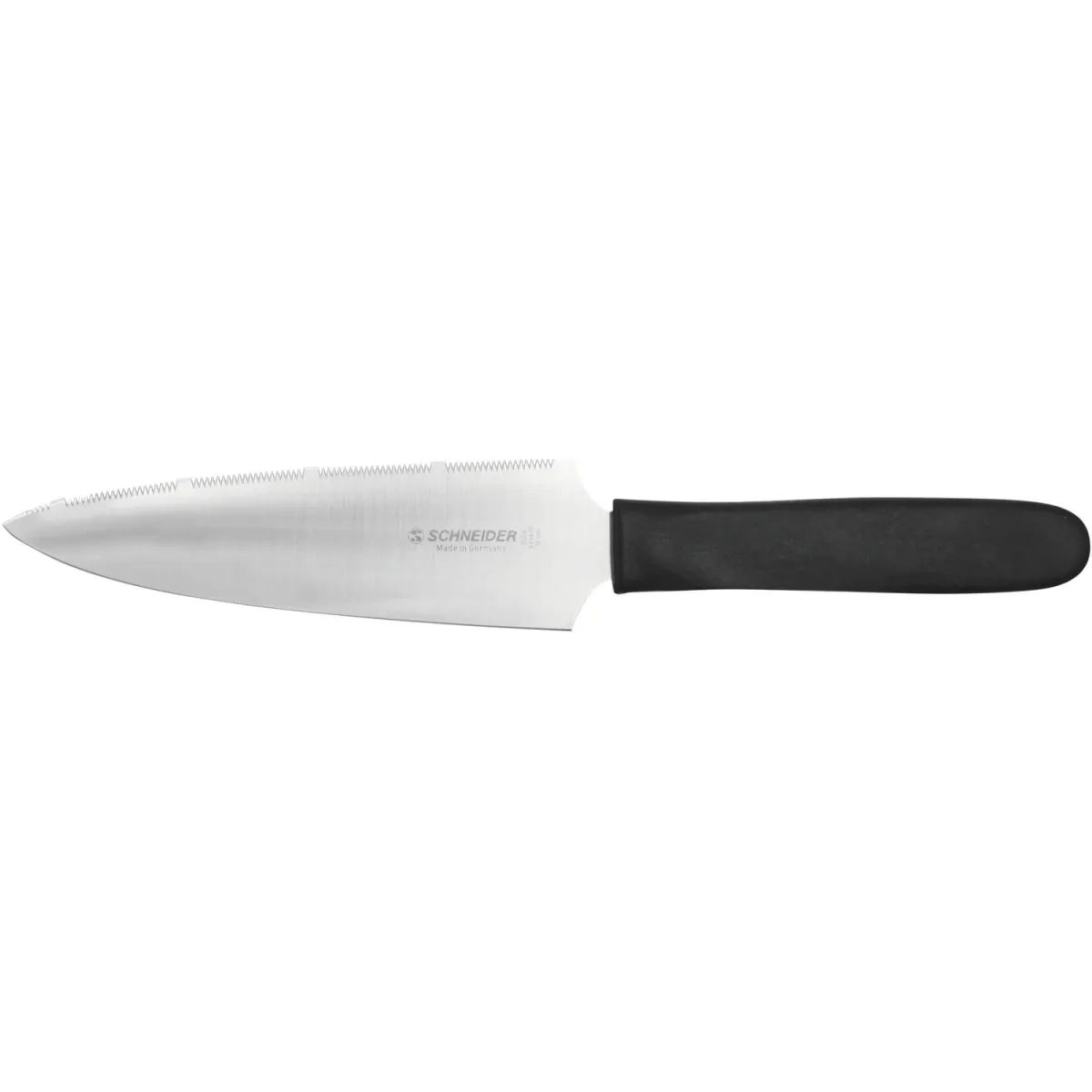 Schneider Coltello per dolci seghetto fine, bordo liscio; lunghezza lama 16 cm, 16 cm (L); nero