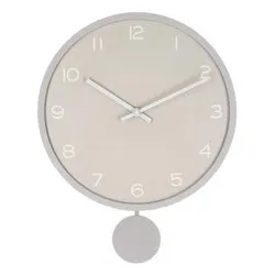 Orologio da parete (30x5,5cm) con pendolo BAYRON Tortora 0185551