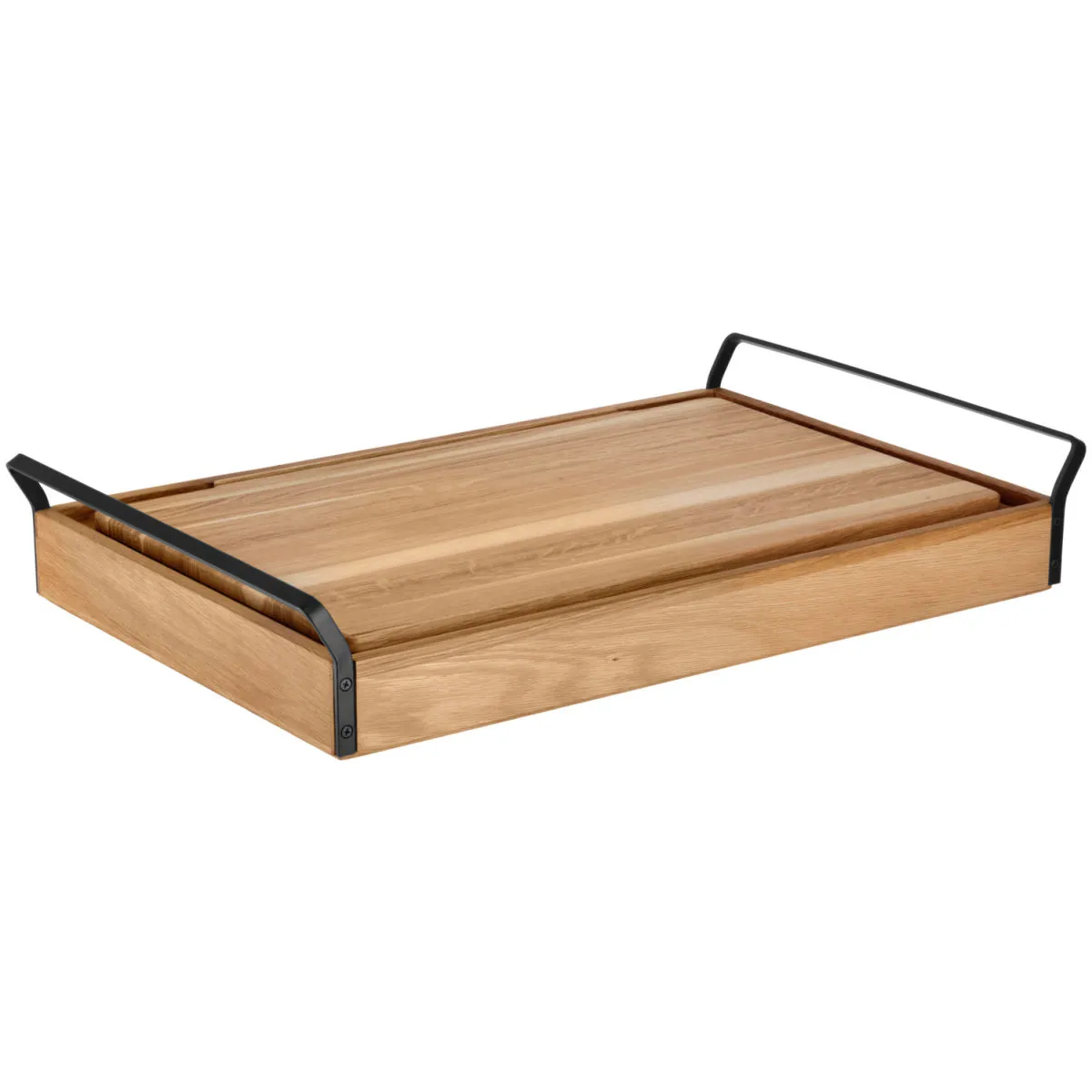VEGA Vetrina refrigerata con piastre eutettiche Esino bassa, GN 1/1; GN 1/1, 61.9x38.6x10.9 cm (LxLxH); quercia/nero; rettangolare