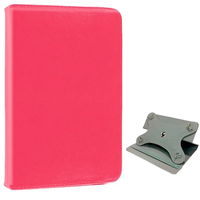 Custodia universale per ebook/tablet in similpelle da 9,7"-11" rosa (quadrata)