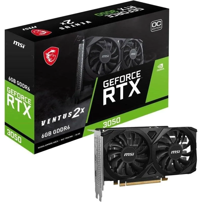 Scheda Grafica MSI GeForce RTX 3050 VENTUS 2X E OC 6GB GDDR6