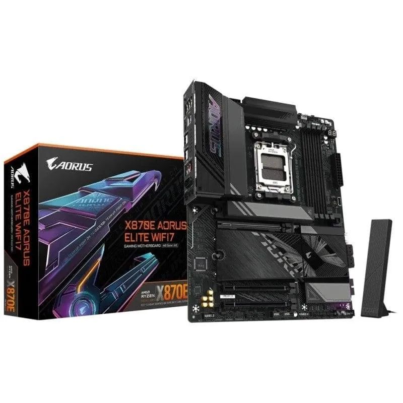 Scheda Madre Gigabyte X870E AORUS ELITE WIFI7 AMD X870E AM5 DDR5 ATX Wi-Fi 7 USB4