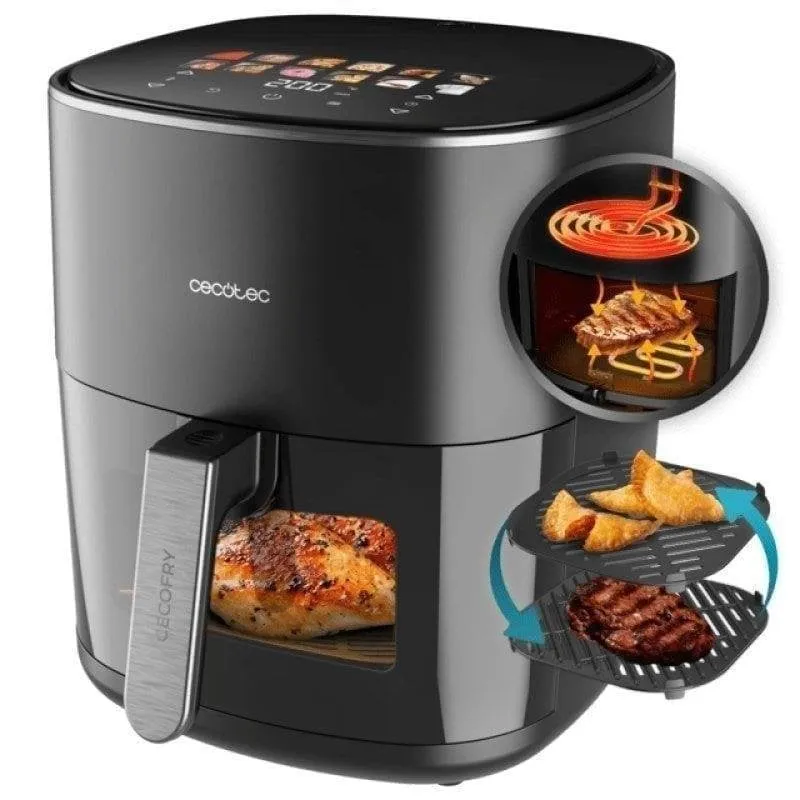 Friggitrice ad Aria Cecotec Cecofry Grill Duoheat 6500 6,5 L 2200 W Doppia Resistenza
