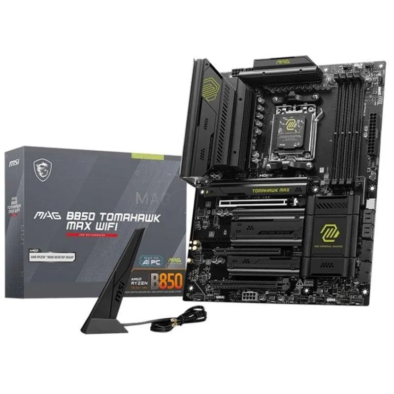 Schede Madri MSI MAG B850 TOMAHAWK MAX WIFI AMD B850 Socket AM5 DDR5 ATX WiFi 7 PCIe 5.0 Gaming
