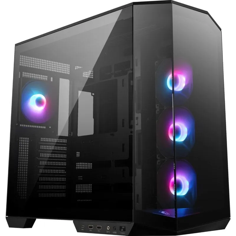 MSI MAG PANO M100R PZ ARGB Semi-Tower Doppio Vetro Temperato USB-C Nero
