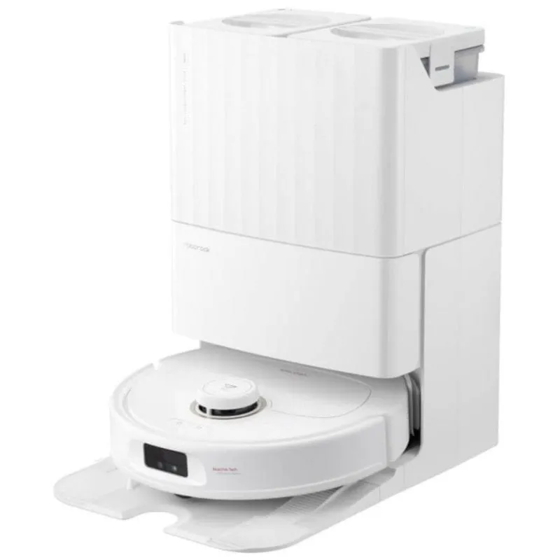 Roborock Qrevo MaxV Robot Aspirapolvere e Lavapavimenti con Base di Svuotamento Automatico, Bianco