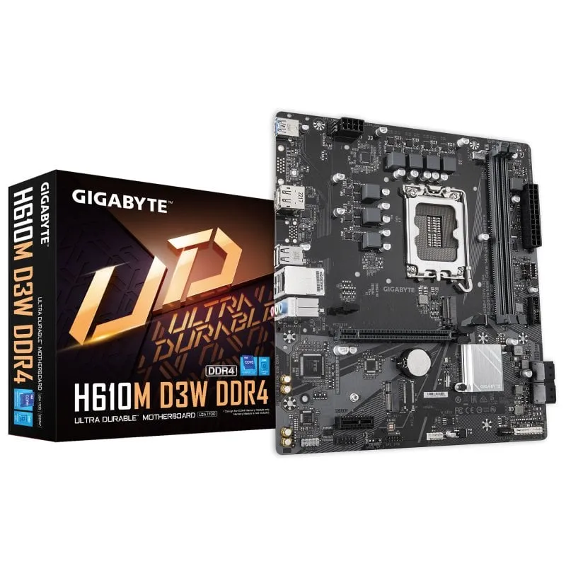 GIGABYTE H610M D3W DDR4 scheda madre Intel H610 LGA 1700 micro ATX