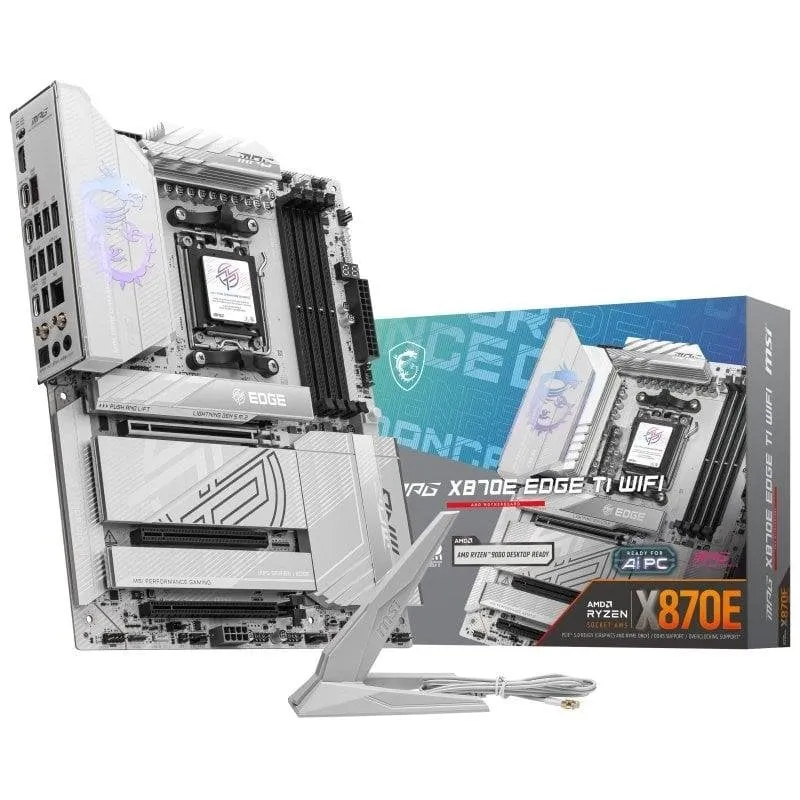 Schede Madri MSI MPG X870E EDGE TI WIFI AMD X870E AM5 DDR5 ATX WiFi 7 PCIe 5.0 Quad M.2