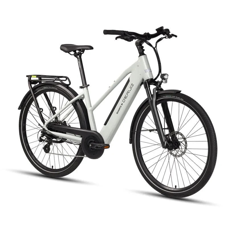 Bicicletta elettrica Deruiz Quartz M Cityrad 2025 28" 483wh Autonomia massima 121 km Grigio