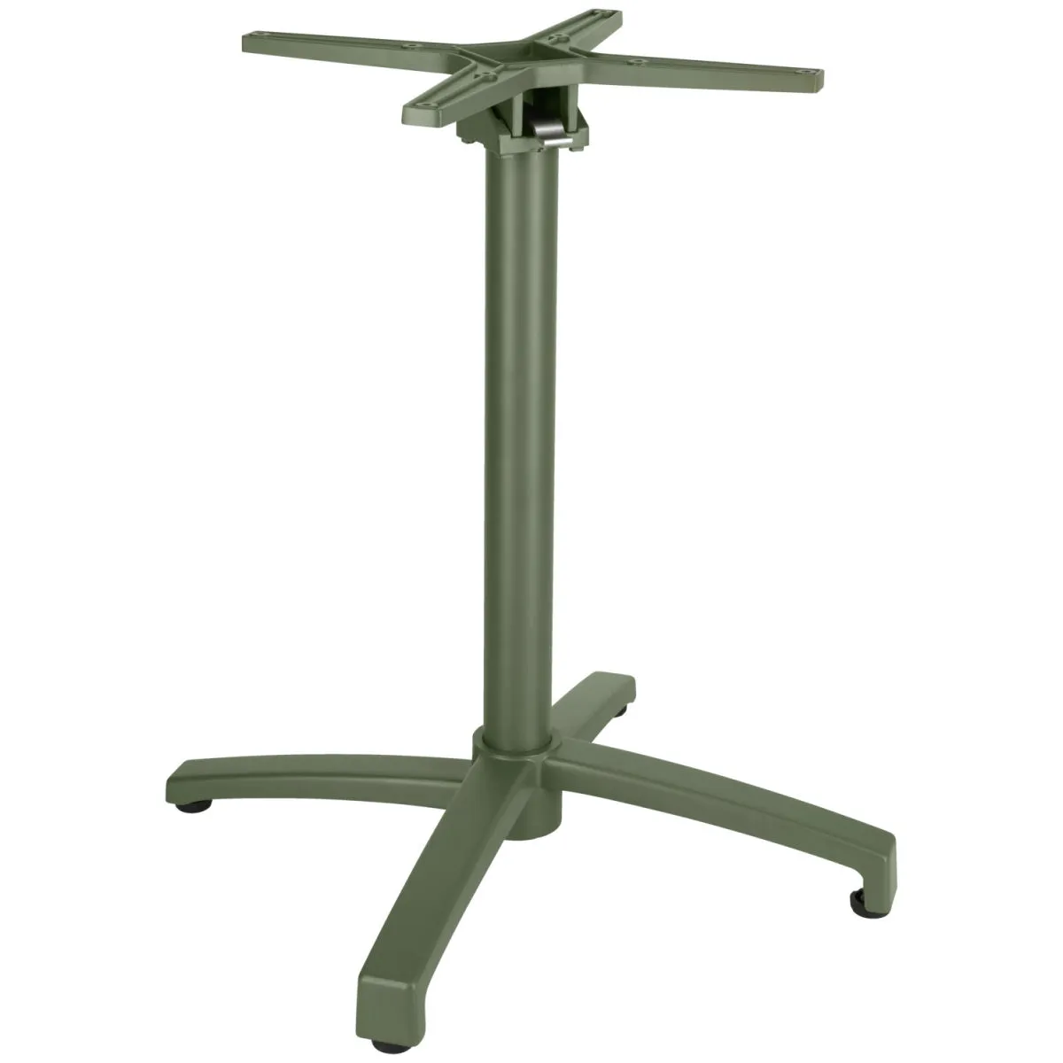 VEGA Base per tavolo da esterno Taipa pieghevole; 66x66x72 cm (LxLxH); verde oliva