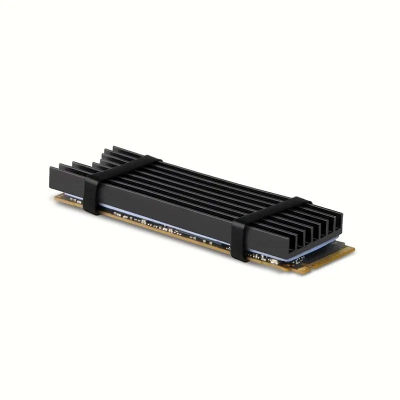 Dissipatore di calore passivo Axagon Clr-m2l6 - SSD M.2, SSD da 80 mm, alluminio, cuscinetti termici in silicone, altezza 6 mm