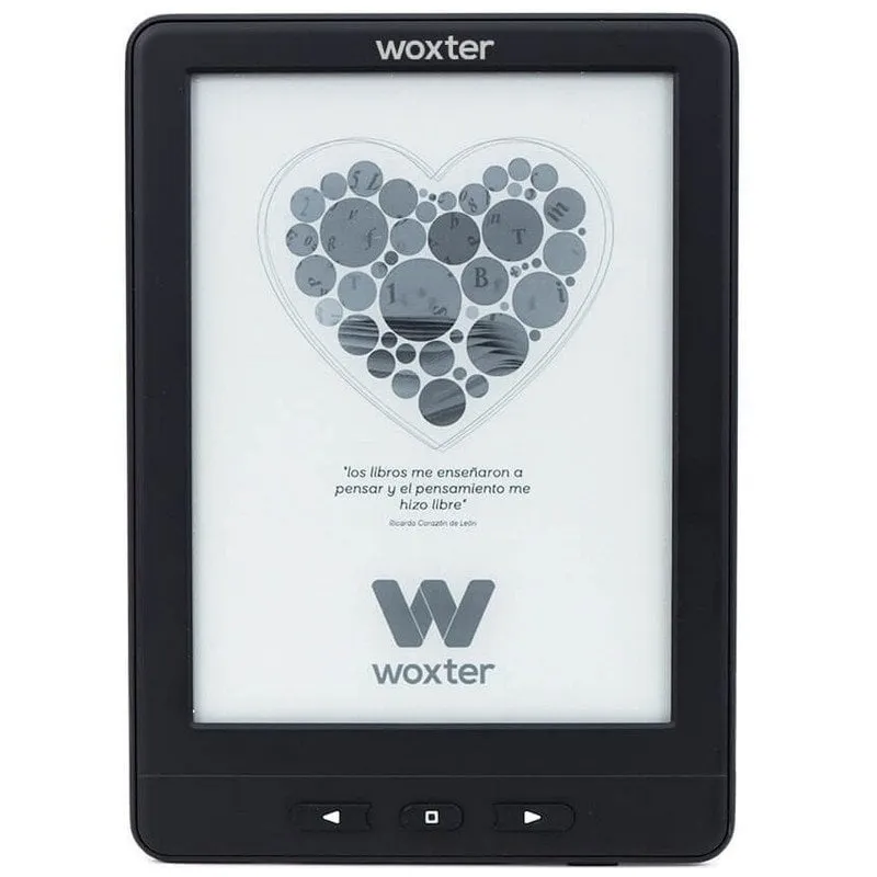 Woxter Scriba 195 Paperlight TP Libro elettronico con schermo touch HD da 6" E-Ink Pearl 4 GB Nero